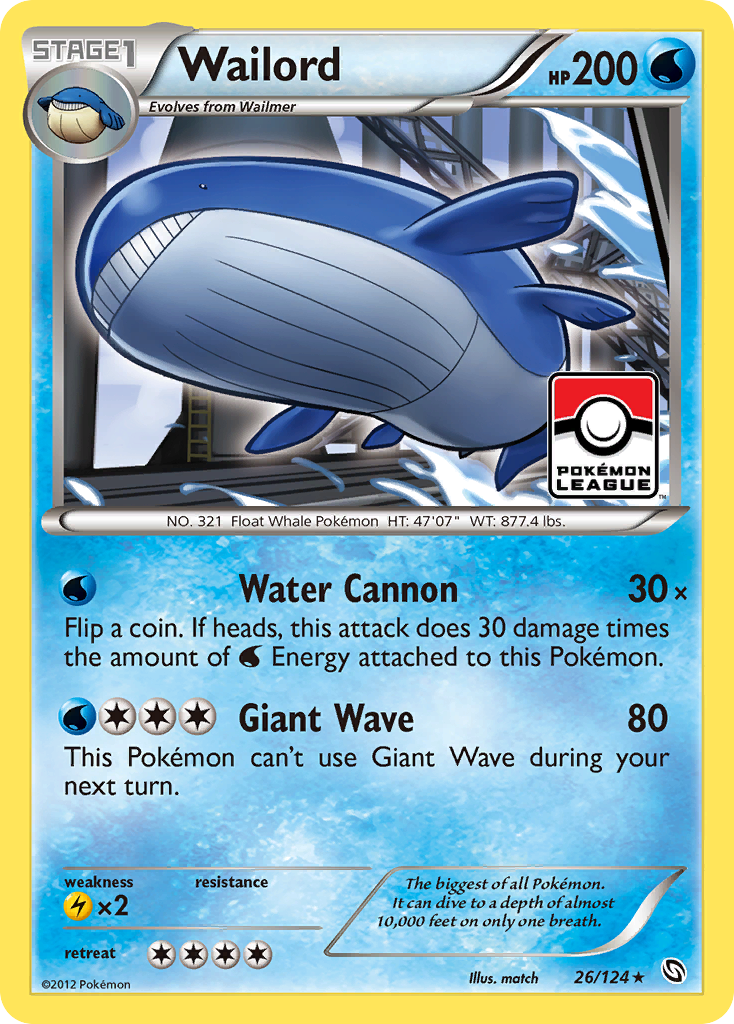 Dragons Exalted Wailord #26 League Promo